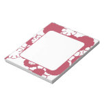 Pink Mod Flowers Notepad