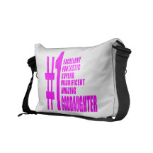 Pink Modern Goddaughters : Number One Goddaughter Courier Bag