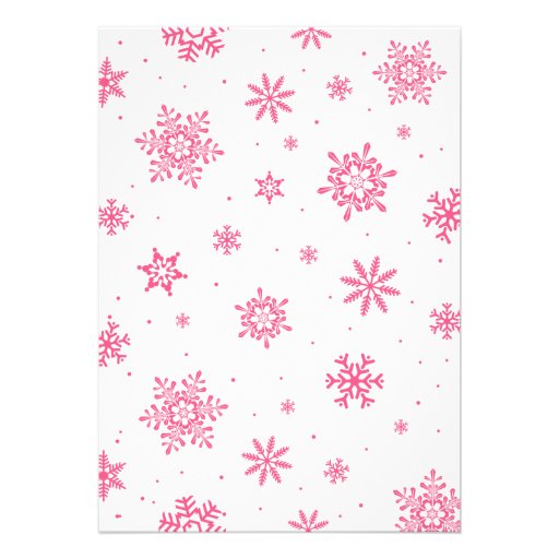 Pink Modern Winter Wonderland Sweet 16 Invitations