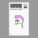 pink mohawk skull
