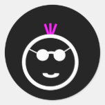 Pink Mohawk Stickers