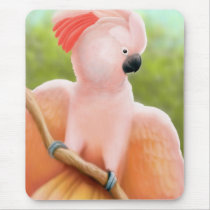 Pink Moluccan Cockatoo Mousepad