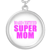 Pink Moms Birthdays & Christmas : Super Mom Pendants