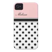 Pink Monogram iPhone Cases iPhone 4 Cases