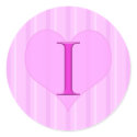 Pink Monogram Stickers I 001 by LetsCelebrate Pink Monogram Stickers I 001
