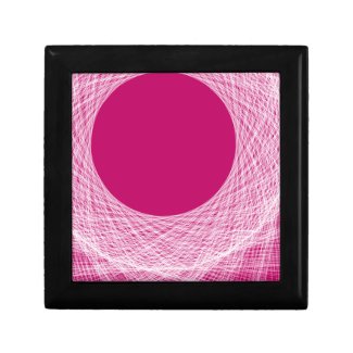 pink moon abstract art trinket boxes