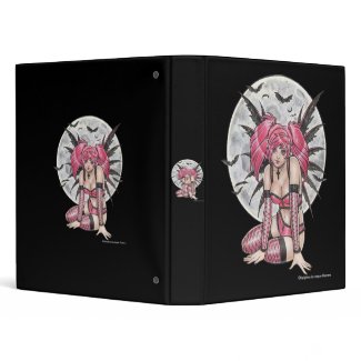 Pink Moon Sprite Fairy Binder binder
