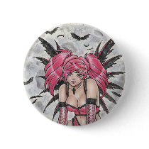 Pink Moon Sprite Fairy Button