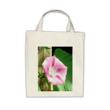Pink morning glory bags