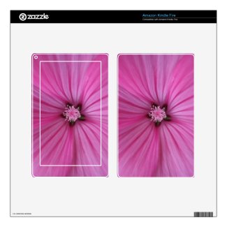 Pink Morning Glory ~ Macro Photography Decal For Kindle Fire