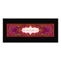 Pink Moroccan Wedding Invitation