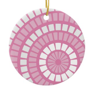 Pink Mosaic ornament
