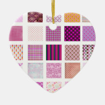 Pink Mosaic pattern Ornament