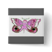 Pink Moth buttons by pidgiefund Pink Moth buttons