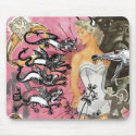 Pink Mouse pad Collage mousepads