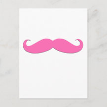 Create Postcards on Pink Moustache Humor Create Your Own Postcards