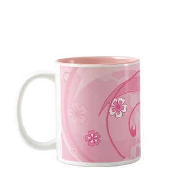 pink mug by VioDeSign