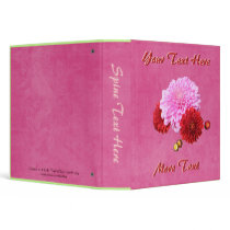 Pink Mums Binder by Customizables Pink Mums Binder