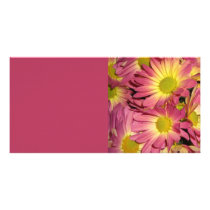 Pink Mums Photo Card