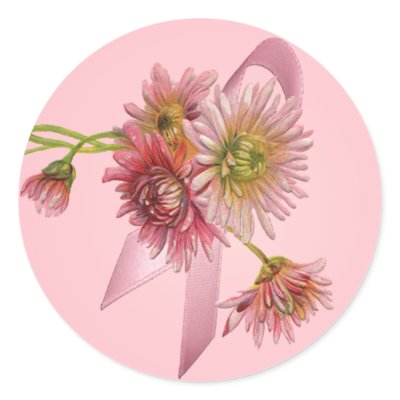 PINK MUMS &amp; RIBBON by SHARON SHARPE Sticker by sharonsharpe