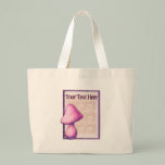 Pink Mushroom Tote Bag