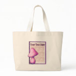 Pink Mushroom Tote Bag