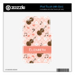 Pink Music Note Cello iPod Touch Skin 4th Gen 4g