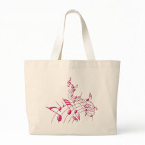 PINK MUSIC NOTES bags