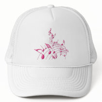 PINK MUSIC NOTES hats