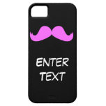 Pink Mustache - Customize your iPhone 5 case casemate cases