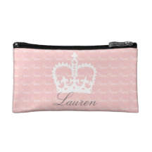 Pink-n-White Princess Cosmetic Bag