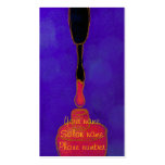 Pink Nail Polish Nail Tech Business Card