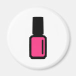 Pink Nail polish Refrigerator Magnet