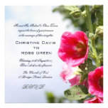 Pink nallow wedding invitation invitations