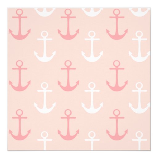 Pink Nautical Party Banner Birthday Invitation