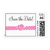 Pink Nautical Save the Date postage