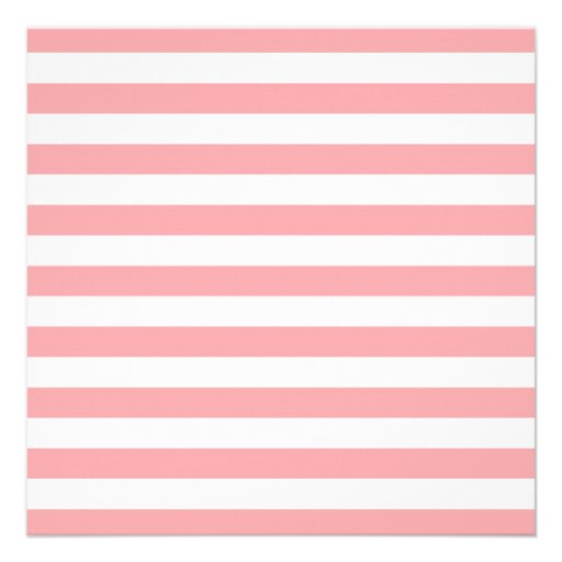 Pink Nautical Stripes Baby Shower Invitation