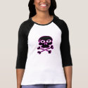 Pink Neon Black Skull Shirt