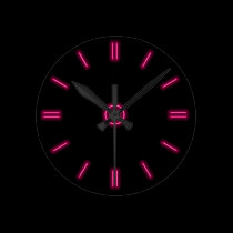 Pink Neon Clock wall clocks