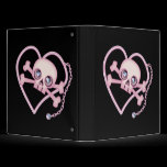 Pink Neon Skull binders
