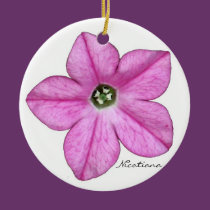 Pink Nicotiana Flowers Ornament ornaments