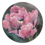 Pink NIght Tulip Envelope Wedding Seal stickers