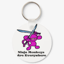 Pink Ninja OverHead keychains by OmanLegend Pink Ninja OverHead keychains