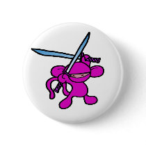 Pink Ninja OverHead-No Words buttons by OmanLegend Pink Ninja OverHead-No Words buttons