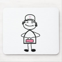 pink nurse mousepad