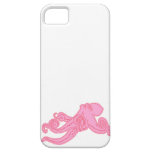 Pink octopus vintage kawaii nautical drawing iPhone 5 cases