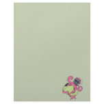 pink octopus wearing gas mask letterhead design