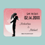 Pink Ombre Save The Date Party Favor Magnet magnets