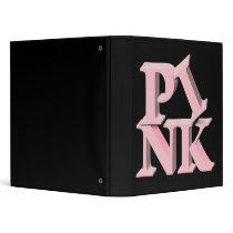 Pink on Black Binders