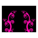 Pink on Black Poster posters by thehatch Pink on Black Poster posters